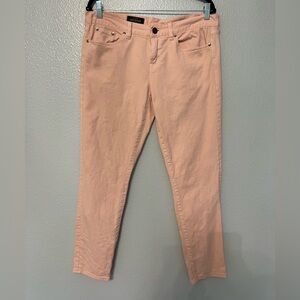 J. Crew Peach Toothpick Skinny Jeans 32 Ankle
